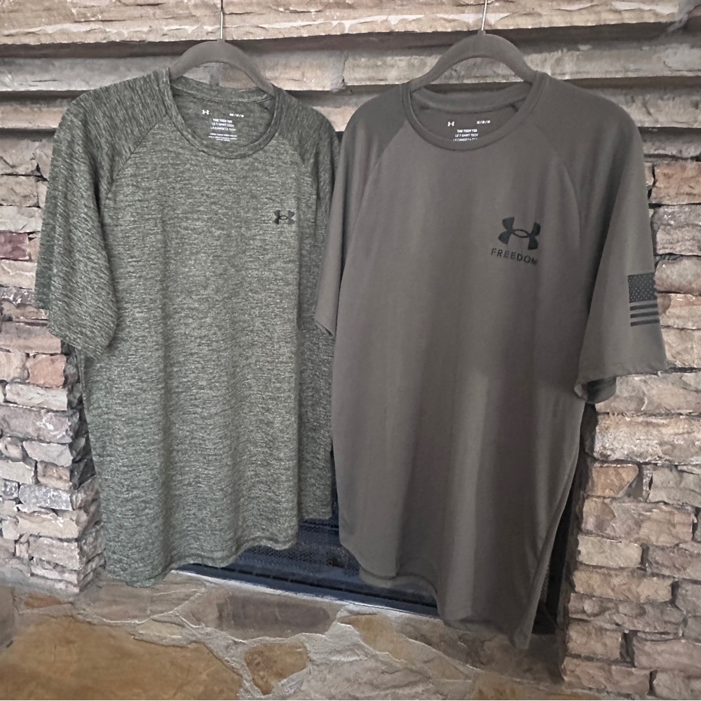 Set of 2 Under Armour Men's Tech 2.0 Short Sleeve T-shirts—M